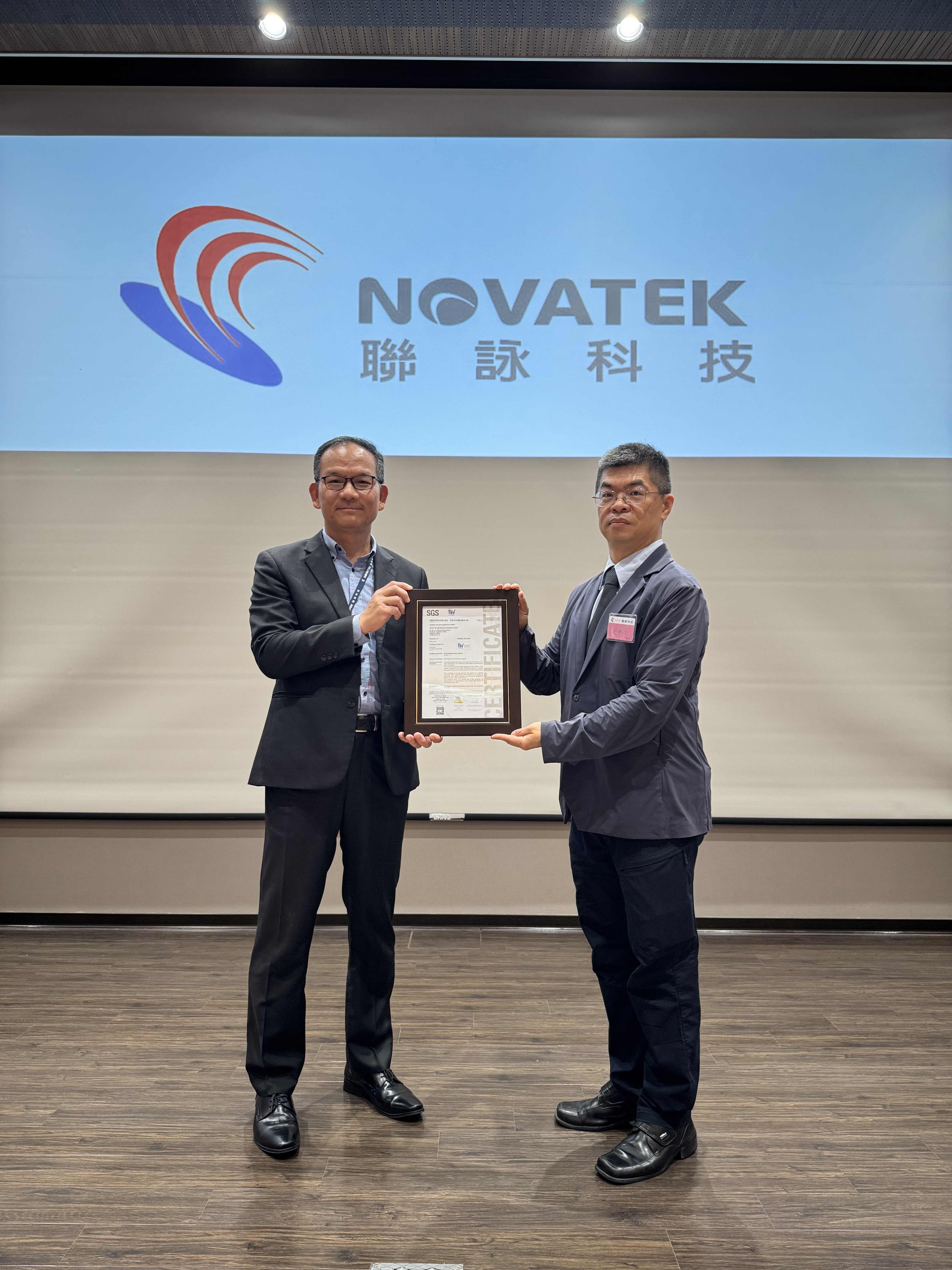 sgs novatek iso 26262 asil b certification award